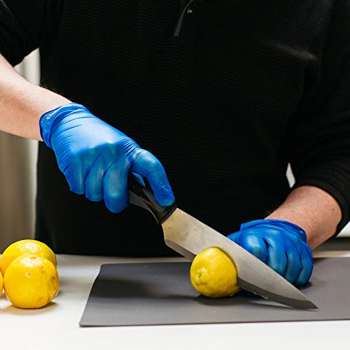 GlovePlus Industrial Blue Vinyl Gloves - 4 mil, Latex Free, Powder Free, Disposable, Non-Sterile, Food Safe, Large, IVBPF46100, Box of 100 - Thumbnail 6