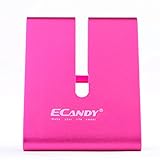 Ecandy Solid Aluminum Desktop Portable Stand for iPhone 6 6+ 3G 4 4S 5 5C 5S Ipad 2,Ipad 3 Ipad 4,Ipad Mini ,iPod touch Samsung Galaxy S3 i9300 S4 9500 S5 HTC Blackberry and Most 7
