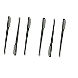CARCAREZ 7'' Long Toothbrush Style Car Auto Detailing Brush for Car Interior Cleaning, Pack of 6