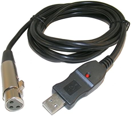 Soundtaxi - XLR to USB Microphone Cable - Black - 3 Meters or 9.8 Feet - Vocal - Instrument - Podcast
