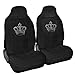 CarsCover King Crown Crystal Diamond Bling Rhinestone Black Car SUV Truck High Back Seat Covers