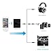 ZSTVIVA Bluetooth 4.1 Transmitter/Receiver 2-in-1 Portable Wireless Audio Adapter for Headphones, TV, Speaker, Computer/PC, MP3/MP4 Player, iPod, iPhone, iPad, Tablets - Black