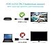 HDMI to VGA Adapter Cable 6Ft, HDMI Male to VGA Male Video Converter Cord Up to 1080P for Laptop, PC, TV Box, Nintendo Switch