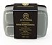 Quantahome 3 Compartment Portion Control Bento Reusable, Freezer safe, Microwave, dishwasher, Meal Prep, Lunch Box, Food Storage Containers with Lids - Set of 7