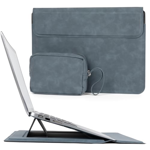 Allinside 13-14 Zoll Laptop Sleeve mit Ständer für MacBook Air 13 2018-2024 (M2 A2681 M1 A2337)/ MacBook Pro 13 2016-2024 (M2 A2686 M1 A2338 A2251 A22