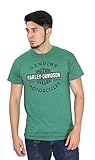 Harley-Davidson Mens Stompin The Clutch Trademark B&S Green Short Sleeve T-Shirt (X-Large)