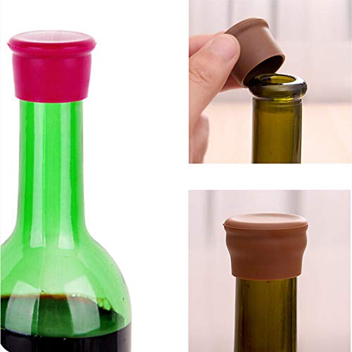 image for Connia Reusable Silicone Wine Beer Top Bottle Caps Stopper Drink Saver