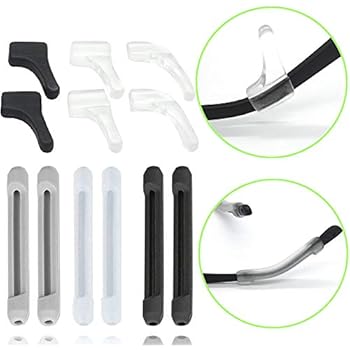 Eyeglass Retainer, [6 Pairs Multicolor Eyeglass Grips], TooCoo Spectacle Retainers, Anti-Slip Glasses Holder (3 Pairs Grips & 3 Pairs Sleeves Retainers)
