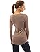 PattyBoutik Women's V Neck Lace Up Curved Hem Tunic