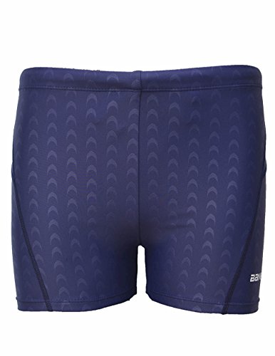 EASEA Men`s Quick Dry Compression Square Leg Swimsuit 4X-Large Blue(Navy Line)