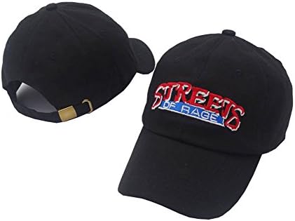Guangping Liu Streets of Rage Dad Hat Men's Baseball Cap Embroidered Adjustable Strapback Black