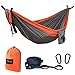 ASOUT Outdoor Single Double Camping Hammock with Tree Straps, Portable Lightweight Parachute Nylon Hammock for Hiking, Backpacking, Picnic,Travel and Other Outdoor Sports