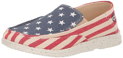 Roper Womens Hang Loose Slip On, Blue, 11