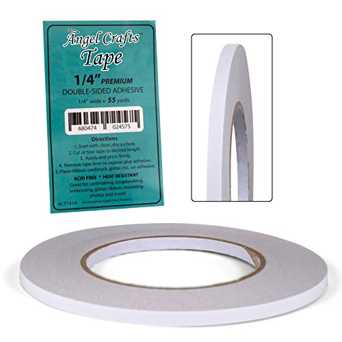Angel Crafts AcidFree Double Sided Tape Easy Tear 2 Sided Glue