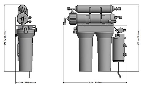 Watts Premier ZRO-4 ZeroWaste Reverse Osmosis Four-Stage Water Filtration System with Faucet, White