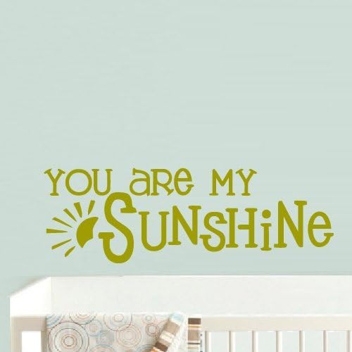 Wall Vinyl Sticker Decals Decor Art Bedroom Design Mural Words Sign Quote You Sunshine Sun Nursery Kids Baby (Z900)