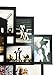 BestBuy Frames Wall Hanging Large 10-Piece Multiple Opening Collage Picture Black Frames for 4-Inch-by-6-Inch Photos