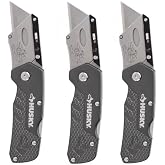 Husky Compact Folding Lock-Back Utility Knife Set (3-Pack)