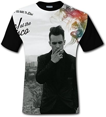 kiff Men's 3D Printed Panic! At The Disco Short Sleeve T-Shirt Tee