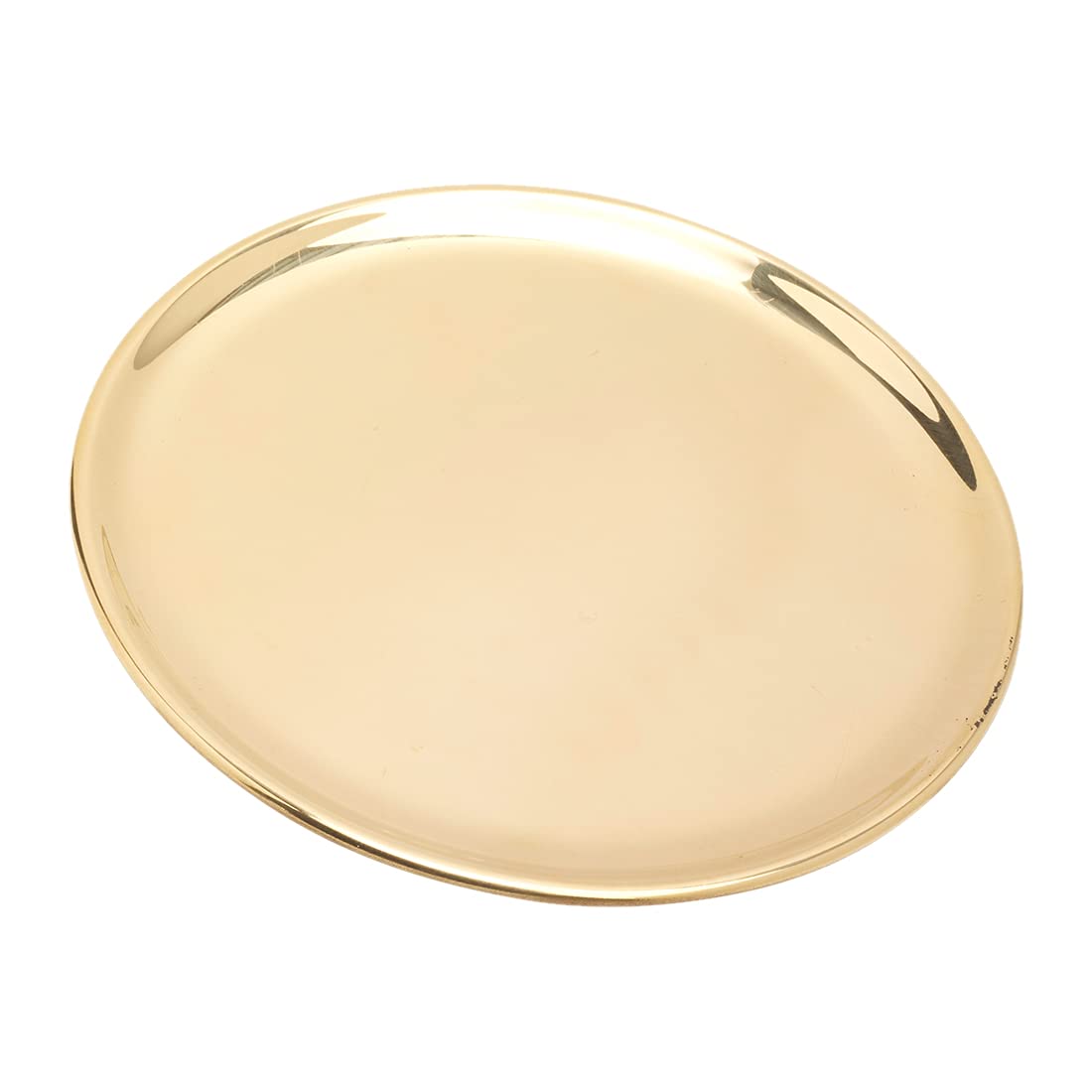 NKlaus Modern Candle Plate Round Ø14cm Brass Gold Coaster Decoration Table Decoration 10575