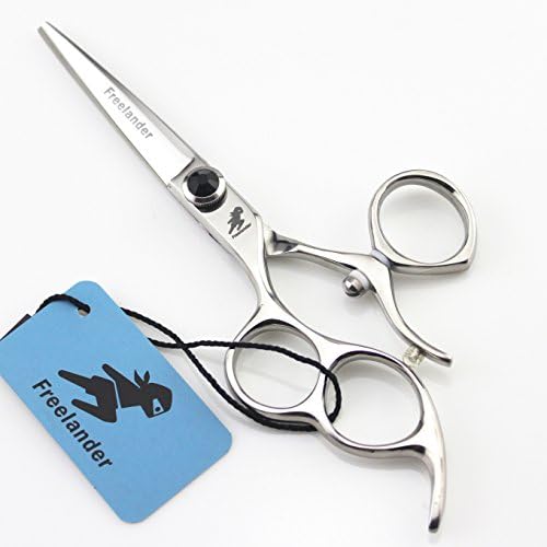 5.5 Inch 360 Degrees Professional Edger Razor Left Hand Hair Cutting Scissors Barber Shears With Bag JP440C Steel Hairdressing Fly Shears Hair Stylist Scissors For Women/Men/Baby/Children