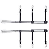 Chorade Mens Shirt Stays Garters Belt Holders with Non-slip Locking Clamps