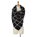 Women's Plaid Blanket Scarf Oversized Winter Scarfs Tartan Lightweight Warm Soft Cape Shawl Wrap Women's Plaid Blanket Scarf Oversized Winter Scarfs Tartan Lightweight Warm Soft Cape Shawl Wrap