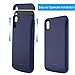 iPhone XS Max Battery Case, Wavypo 5000mAh Ultra Slim Extended Rechargeable Charger Case Portable Power Bank External Battery Pack Protective Charging Case For iPhone XS Max (6.5inch)-Blue
