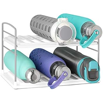 YouCopia 50185 UpSpace Water Bottle Organizer, 2 Shelf, White