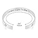 QTMY Remember I Love You Mom Forever and Always Cuff Bracelet Bangle Christmas Mother's Day Gift from Daughter (Titanium steel)