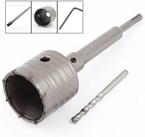 DOPOW Wall Drill Bit Hole Saw Set with SDS PLUS (SDS+) Shaft + Hole Saw + Core Drill Bit for Masonry Concrete Brick Stone 2.56in（65mm）