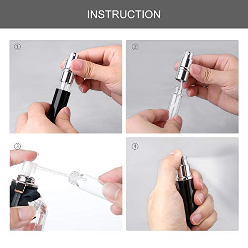 Refillable Perfume Bottle Black, Driew Portable Refillable Perfume