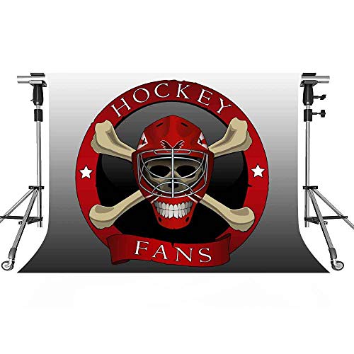 Hockey Fans Backdrop Human Skeleton Photography Background MEETSIOY 10x7ft Themed Party Photo Booth YouTube Backdrop PMT919