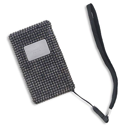 BlingSting Handheld Stun Gun for Women - Disabling Shocks at 950,000 Volts. Self-Defense Power to Protect in Bedazzled Mink Black. Mini-Clutch, Portable, Pocket-Sized Safety Concealable in Backpacks.