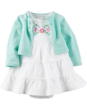 2 Piece Dress Set, White!