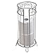 InterDesign Twigz Free Standing Toilet Paper Holder – Spare Roll Storage for Bathroom, Silver