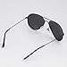 Cool-ShopPremium Classic Metal Frame Full Mirrored Aviator Sunglasses,Aviator Sunglasses (Black)