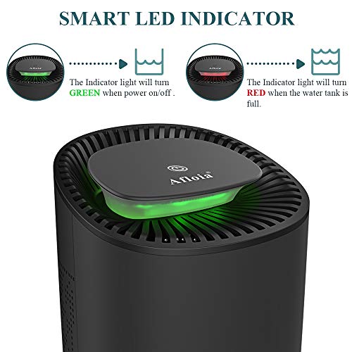 Afloia Electric Home Dehumidifier, Portable Dehumidifier for Home Bedroom 22 Ounces Deshumidificador,Quiet Room Small Dehumidifiers for Home Bathroom Bedroom Dorm Room Baby Room RV Crawl - Thumbnail 4