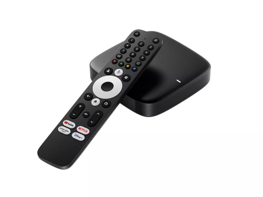 MAG555 Streaming Media Player Google TV™ 2025 | 4K HDR | Voice Remote | Dual-Band Wi-Fi | Chromecast Built-in | HDMI + AV Output