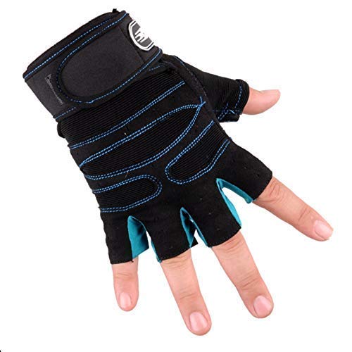 LALA LIFE SGL Gym Weightlifting Exercise Half Finger Sport Cycling Fitness Gloves for Men and Women