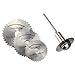 SOLOOP HSS Circular Saw Blades Cutting Discs & Mandrel for Rotary Tool Dremel(6pcs)