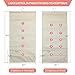 Enlarged Hanging Mesh Pockets Dual Sided Wall Shelf Wardrobe Storage Bags,Extra-Large Closet Hanging Organizer with Rotating Metal Hanger,Space Saver Bag for Bra Socks Underwear Underpants