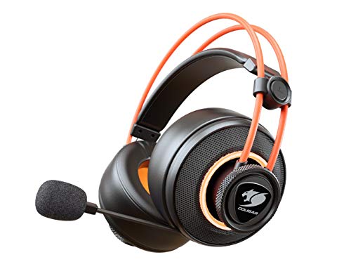 Cougar Immersa Pro Ti Gaming Headset – Ultimate 7.1 Virtual Suround and Brilliant Lighting Effect – USB and 3.5m Phone Plug for PC Gaming, PS4