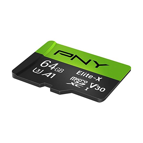 PNY P-SDU64GU3100EX-GE 64GB Elite-X Class 10 U3 V30 MicroSDXC Flash-Speicherkarte – Bild 3