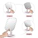 MelodySusie Makeup Mirror with LED Lights Natural Daylight Lighted Vanity Mirror with Touch Screen Dimming 20 LED Lights, Detachable 10x Magnification Mirror, Portable Cordless Cosmetic Mirrors