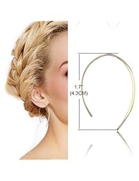 Finrezio - 3 pares de pendientes de aro con rosca curvada para mujeres y niñas