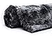 Chanasya Premium Wolf Faux Fur Throw Blanket - Soft, Fuzzy Sherpa & Minky Throw Blanket - for Bed or Couch - 92