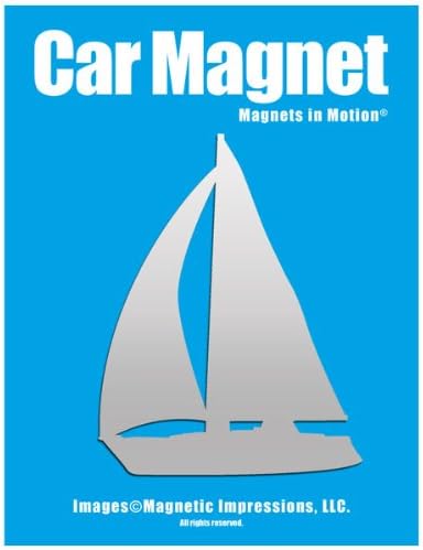 Sailboat Car Magnet Chrome