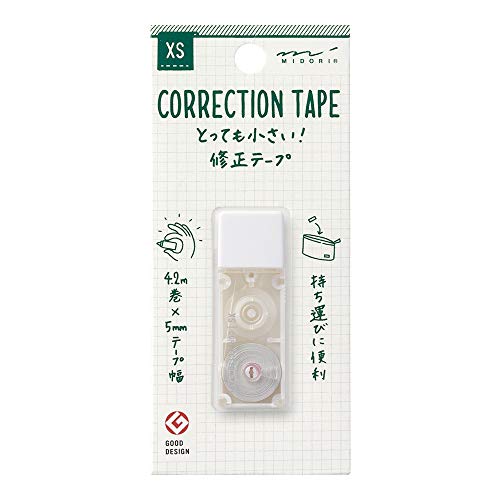 Midori Correction Tape, XS Series, White