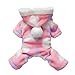 Petparty® Sweetie Dog Coat for Dog Clothes Dog Jumpsuit Soft Cozy Pet Clothes Pet Coat (Pink, S)